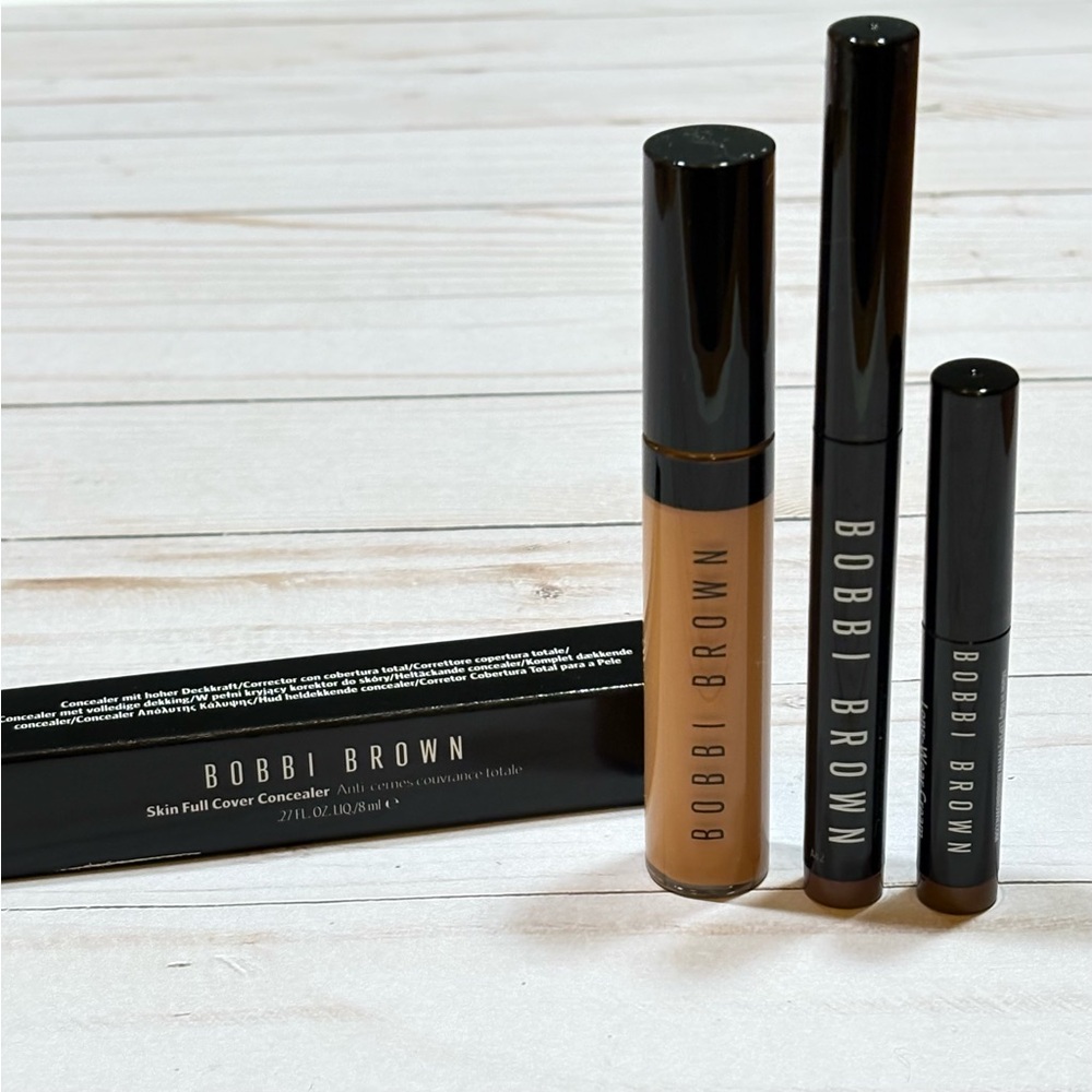 Bobbi Brown Full Coverage Concealer +Long Wear Cream Eyeshadow Sticks NIB